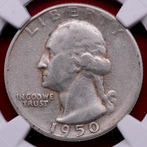 1950-S/D FS-601 OVER MINTMARK WASHINGTON QUARTER! NGC XF! - Picture 1 of 4