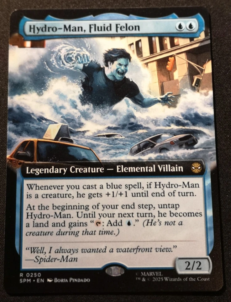 Hydro-Man, Fluid Felon - Extended Art - SPM - MTG - EN - NM - 0250 - Image 1 of 1