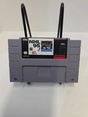 NHL 95: Super Nintendo SNES Cleaned Tested And Working Hockey Video Game  - Image 1 of 4