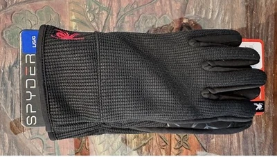 Guantes Spyder Grandes Negros Core Conduct Compatible con Pantalla Táctil Foto 1 de 4