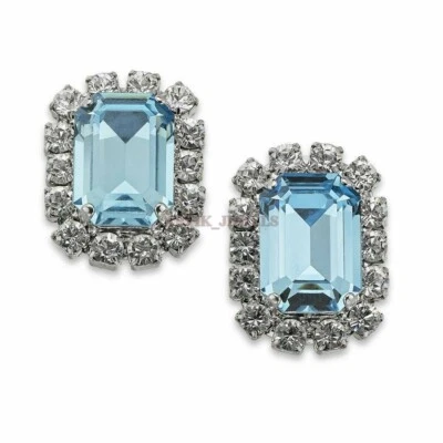 Gemas de topacio azul natural con gemelos de plata de ley 925 #2015 Foto 1 de 3