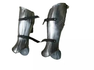 Medieval Greaves, LARP SCA Collectible Fantasy Historical Reenactments Halloween - Picture 1 of 6