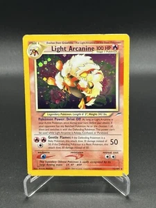 Light Arcanine Holo 12/105 Neo Destiny Pokemon Card 2002 - Picture 1 of 2
