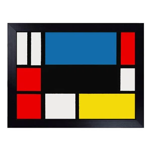 Composizione Vol.3 Di Piet Mondrian Pittura Classica Vassoio Girocollo Sacchetto Fagioli Imbottito - Foto 1 di 4