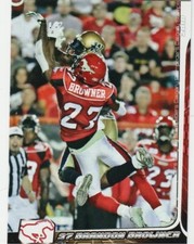 2010 EXTREME CFL BRANDON BROWNER CALGARY STAMPEDERS #102 SEAHAWKS PATRIOTS NFL