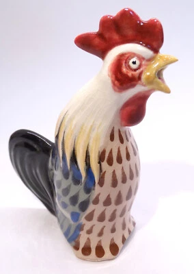 Beautiful Stuart Bass Pie Bird Vent * 2005 Colorful Rooster - made in England - Image 1 of 4