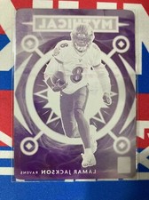 Lamar Jackson 2020 Panini Donruss Optic Mythical Megenta Printing Plate 1/1