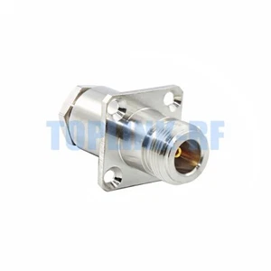 1pcs N Female Jack 4 hole Panel Clamp Connector for RG213,RG214,RG8,LMR400 Cable - Zdjęcie 1 z 4