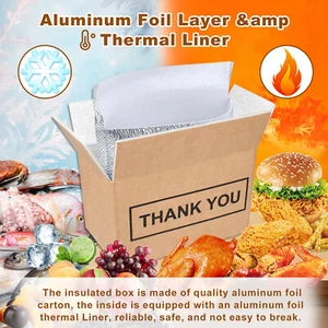 Chill Insulated Shipping Boxes with Aluminum Foil Liner, Cold Shipping Boxes W - Picture 1 of 13