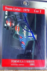 F1 FORMULA 1 CHAMPION MARIO ANDRETTI signed  F1 SERIES trading card 91 - Picture 1 of 5