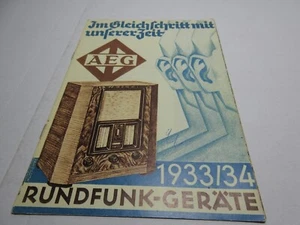 AEG Rundfunk-Geräte 1933/34  Reprint - Picture 1 of 2