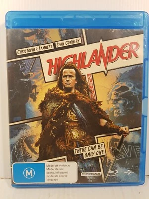 Highlander (Bluray, Region A+B) Christopher Lambert Sean Connery - Image 1 of 4