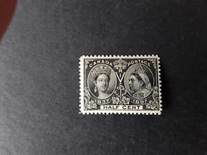 1897 Canada #50, Queen Victoria, Diamond Jubilee Issue, 1/2 cent, black - Picture 1 of 2