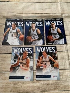 Minnesota Timberwolves SGA 5 Different Game Program Lot ZACH LAVINE - Picture 1 of 2