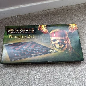 Disney Pirates Of The Caribbean Dead Man’s Chest Draughts Collectors Board Game - Picture 1 of 11