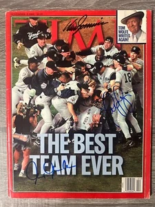 1998 NY Yankees Signed Time Magazine Sojo ZImmer Chambliss The Best Team Ever - Picture 1 of 1