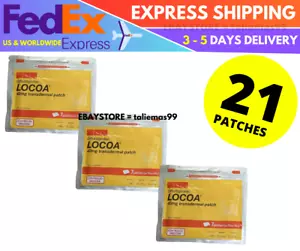 3 Pack (21 Patches) LOCOA 40mg Transdermal Joint Pain Relief - EXPRESS SHIPPING - Picture 1 of 9