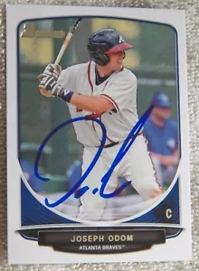 Atlanta Braves Joseph Joe Odom signierte 2013 Bowman Autogrammkarte - Bild 1 von 1