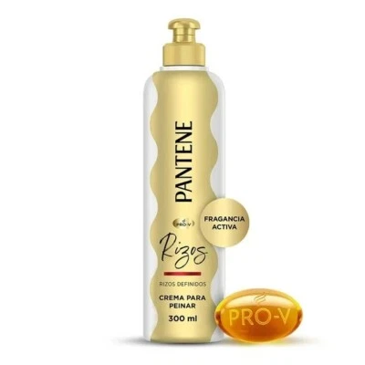 PANTENE PRO-V RIZOS - CREMA PARA PEINAR 300ml - Imagem 1 de 3