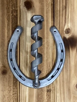 Soporte de papel higiénico herradura hecho a mano, rústico, occidental,  Foto 1 de 4