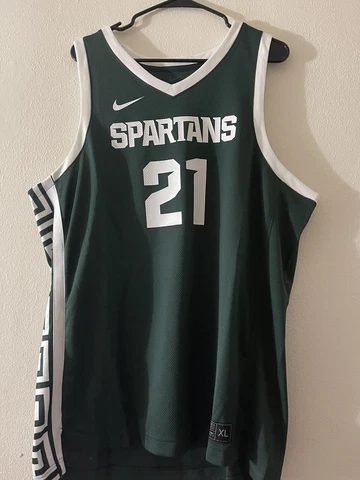 Nike Michigan State MSU Spartans Road Jersey March Madness CN3609-330 Size XL Cover