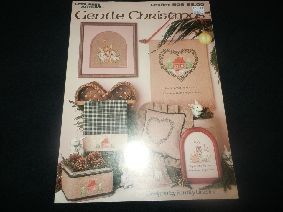 Leisure Arts Counted Cross Stitch Pattern Chart #506 GENTLE CHRISTMAS  NEW - Image 1 of 1