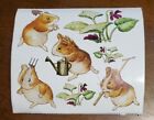 Vintage Peter Rabbit The World of Beatrix Potter Garden Guinea Pig Sticker sheet