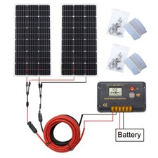 200w PV Pannello solare Complerte Kit 20A charge Controller Car Caravan