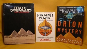 Riddle of the Pyramids Orion Mystery Pyramid Power 3 books Secrets Energy Enigma - Picture 1 of 10