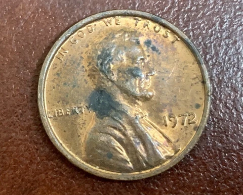 1972 Penny, no mint mark! Off center, DOUBLE STAMPED, rare defects noticeable!!! Cover