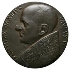 Linnartz VATIKAN Paul VI. Bronzemedaille 1963 (Pol. Dom) mattiert Prägefrisch