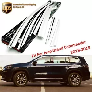 Chrome Side Window Wind Deflector Visor Rain Wind Guard For Jeep Grand Commander - Bild 1 von 10