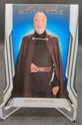 2021 Star Wars Masterwork Blue Parallel #27 Count Dooku trading card - Image 1 of 2