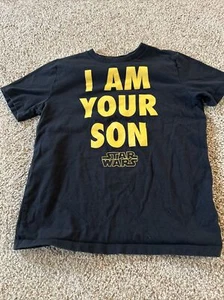 Star Wars I AM YOUR SON kids Medium Size 8 T shirt short sleeve black - Picture 1 of 3