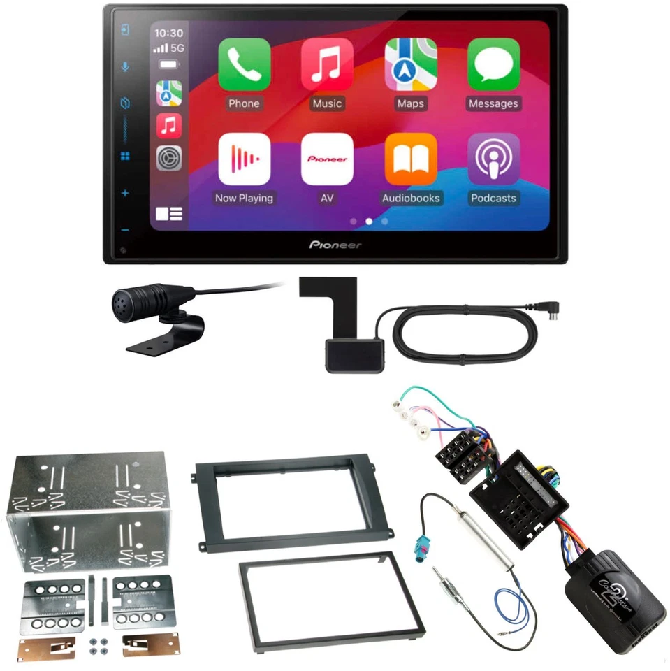 Pioneer SPH-DA77DAB CarPlay Android Auto Einbauset für Porsche Cayenne ab 2007 - Bild 1 von 1