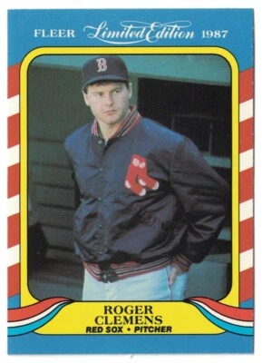 1987 Fleer Limited Edition Baseball Superstars #9 Roger Clemens - Image 1 of 2