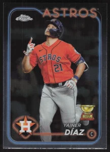 2024 Topps Chrome #203 Yainer Díaz - Picture 1 of 2