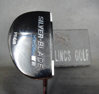 PRGR Silver Blade HV-04 Putter Steel Shaft 86.5cm Length Black Grip - Image 1 of 4