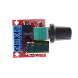Mini DC Motor PWM Speed Controller 5A 4.5V-35V Speed Control Switch LED Dimm x$ - Picture 1 of 6