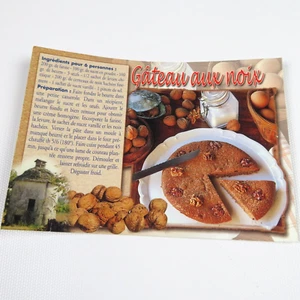 Recipe Postcard in French France Gateau aux noix - Picture 1 of 2
