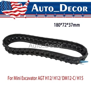 Rubber Tracks with 180*72*37mm Size for Mini Excavator AGT H12/ H12/ DM12-C/ H15 - Picture 1 of 9