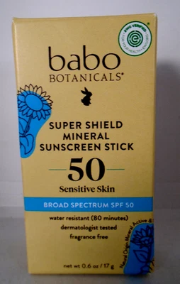 Protector solar mineral Babo Botanicals Sensitive Baby FPS 50 - CADUCIDAD 7/2027 Foto 1 de 4