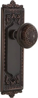 Nostalgic Warehouse Egg Dart Plate Single Dummy Door Knob - Timeless Bronze - Image 1 of 4