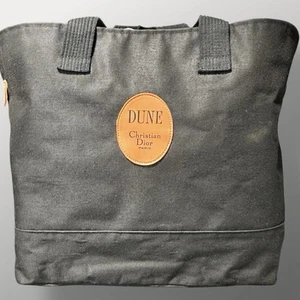 Dune Christian Dior Black Large Tote Bag Canvas - Picture 1 of 9