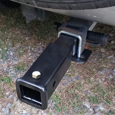 Trailer Hitch Extension Black Easy Installation Receiver Tube Extender - Image 1 of 4