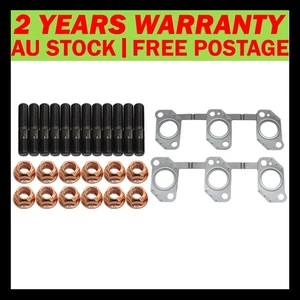Permaseal Exhaust Manifold Studs&Gasket For Toyota Landcruiser HDJ80/HDJ81 4.2L - Picture 1 of 9
