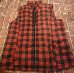Women's Jason Maxwell BUFFALO Plaid Vest Black & red Size XL - Picture 1 of 1