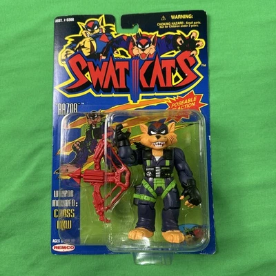 Figura de acción Swatkats RAZOR 1994 ballesta arco ballesta Remco Hanna Barbera Foto 1 de 4