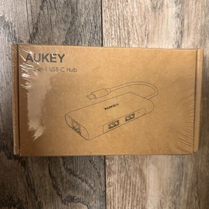 Aukey 5 in 1 USB C Hub For Mac Book Pro Air - Picture 1 of 6