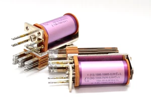 2x Vintage Fernmelde-Relais mit Spule v. Siemens & Halske Typ T Bv 7420/214, NOS - Picture 1 of 11